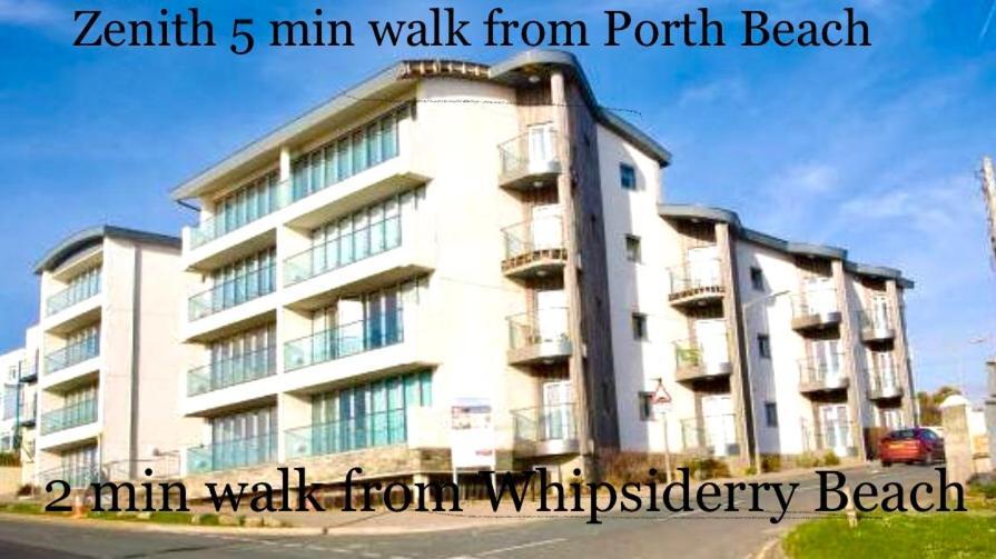 Seaview, Luxury Apartment, 2 Min Walk To Porth Beach New Quay Esterno foto